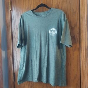 Busch Light Beer Deer Shirt Hunting JedCo Forest Green Men's Tee